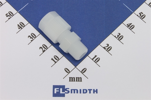 Connector, 6mm-1/8", PVDF