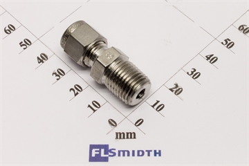 Connector, 6mmOD-1/4"RT, SS