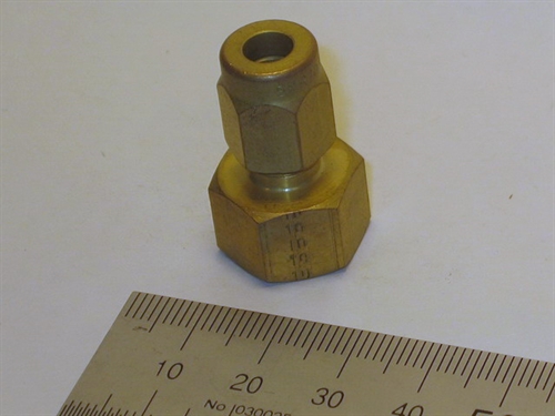 Reducer, 10-6mm, brass