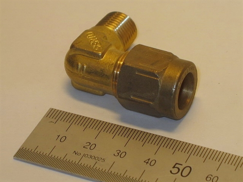 Elbow, 12mm-1/4", brass