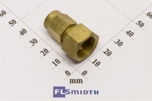 Reducer, 12-6mm, brass