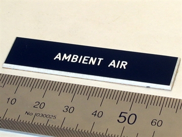 Sign, 60x15, "AMBIENT AIR"