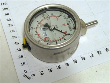 Manometer, 0-1bar, 6mm OD