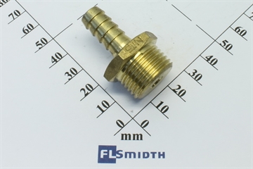 Hose connector ½"-10mm, brass