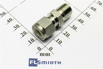 Connector, 8mmOD-1/4"NPT, SS