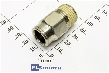 Connector, 14mm-R½", snap