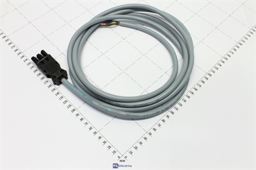 Cable, lamp, 3m, gray, UL+CSA