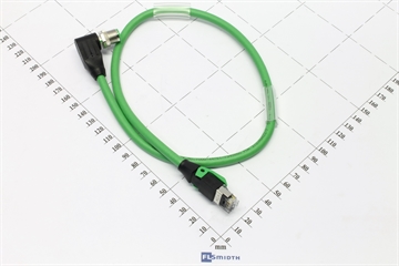 Cable, ECAT, RJ45-M12, 0.5m