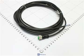 Cable, M12, 0°, fem. 4-pin, 5m