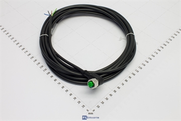 Cable, M12, 90°,fem. 5-pin, 5m