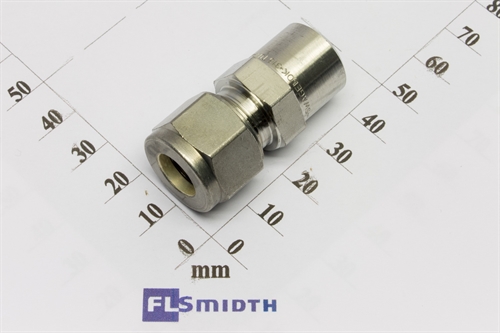 Connector, weld, 10mm, SS