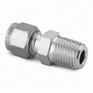 Connector, 6mmOD-1/4"RT BT, SS