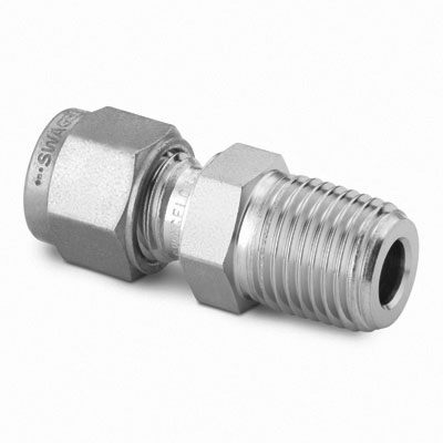 Connector, 6mmOD-1/4RT BT, SS